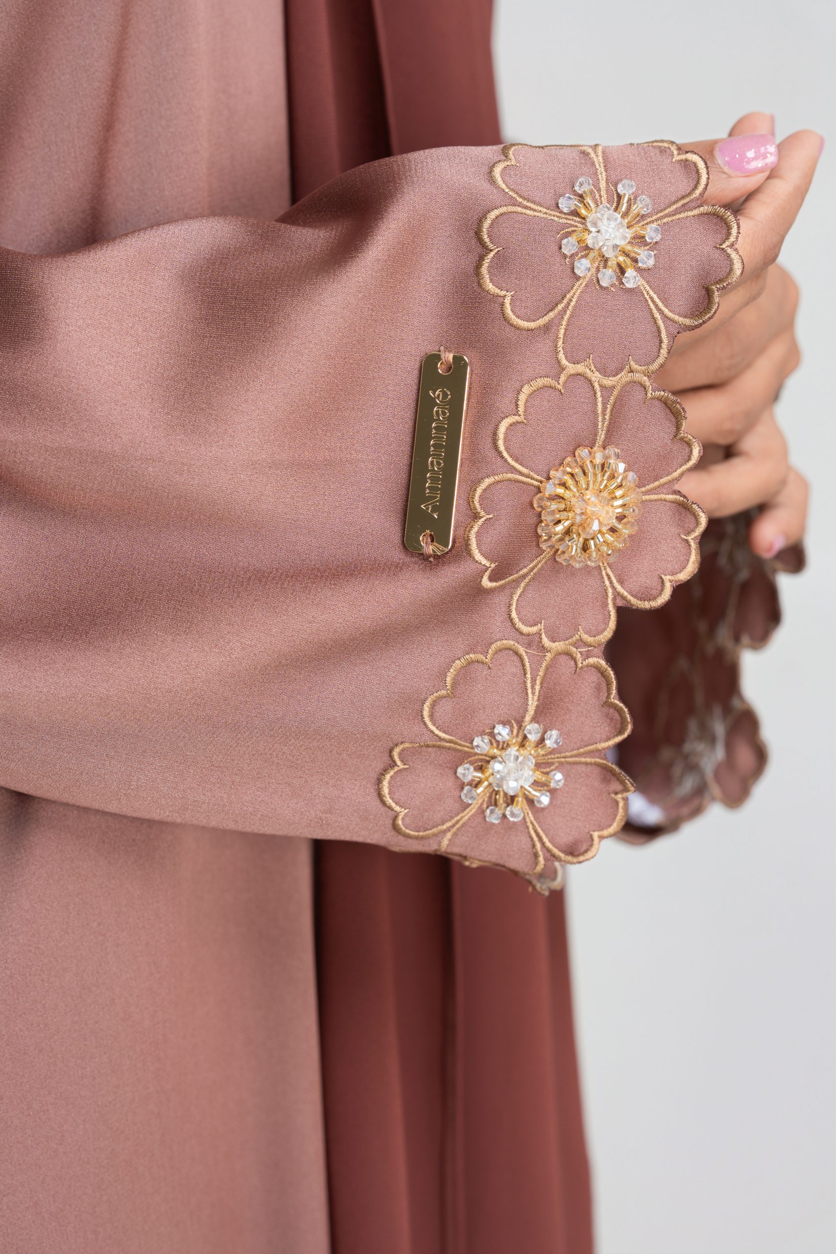 Amber Abaya Set · Rosewood - Image 3