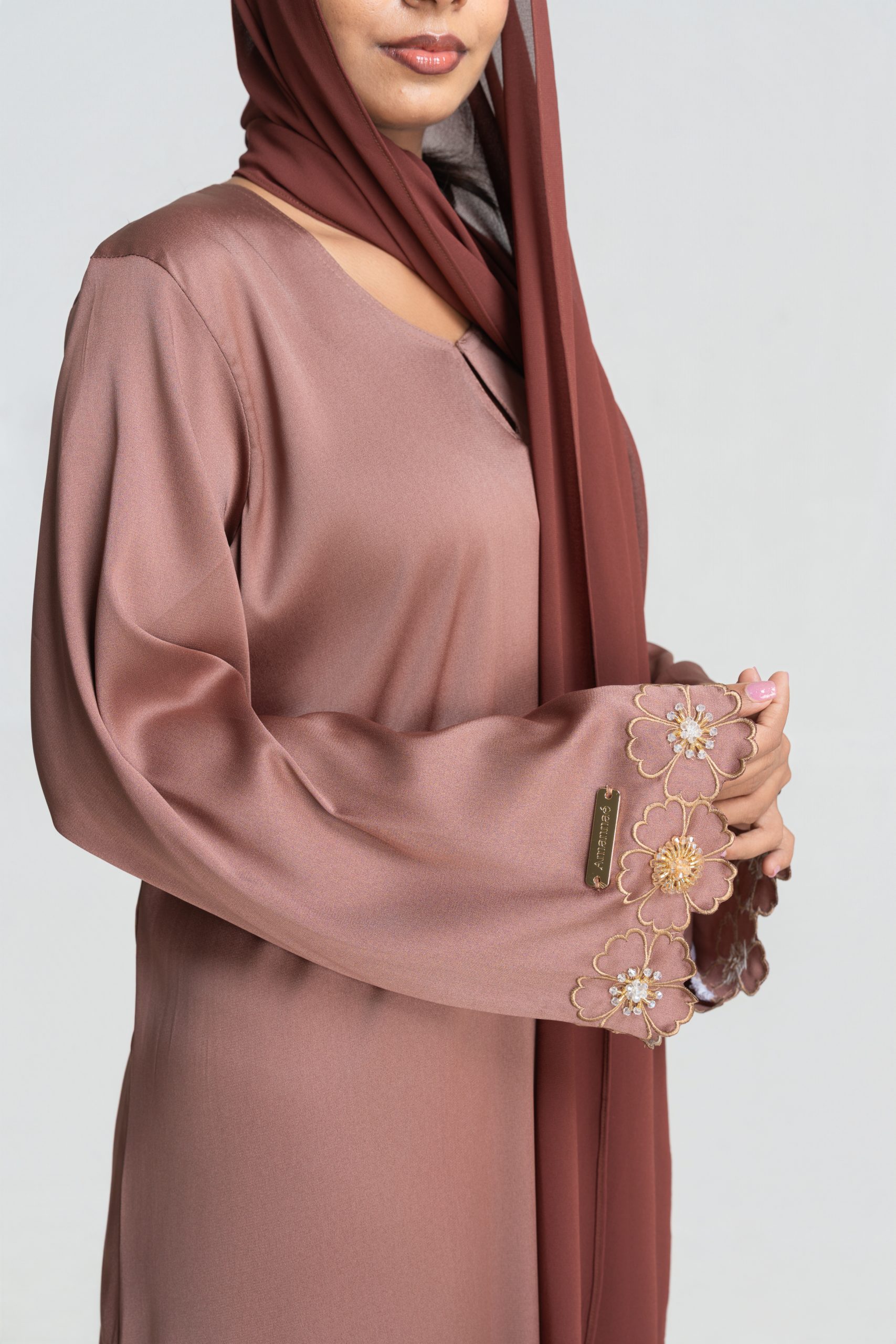 Amber Abaya Set · Rosewood - Image 2