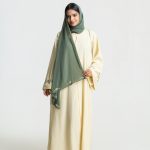 Vanilla Abaya Set · Buttercream & Sage