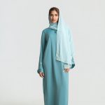 Vetiver Abaya Set · Aqua