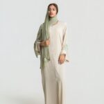 Iris Abaya Set · Cream & Sage
