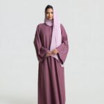 Orris Abaya Set · Plum